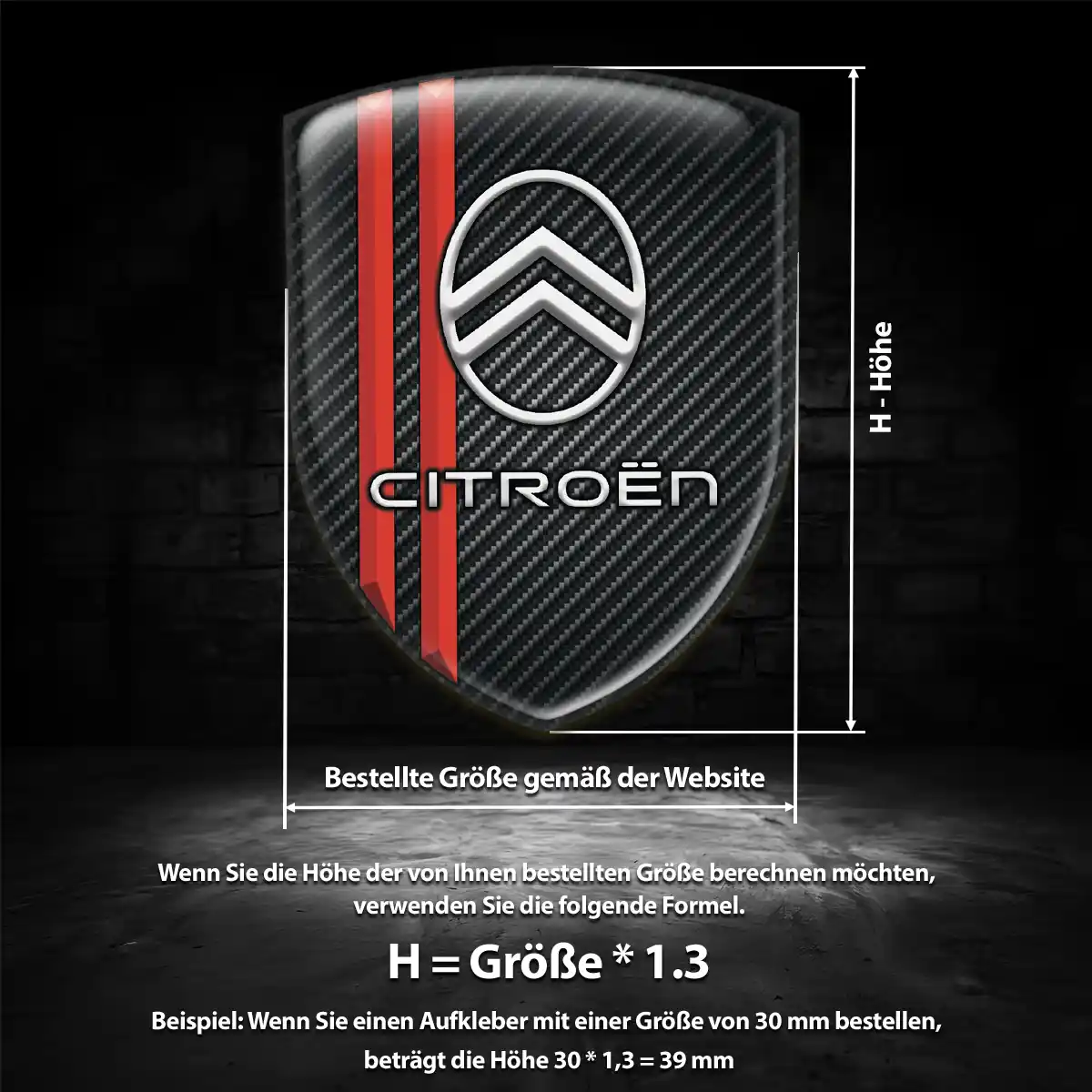 Citroen Emblem Aufkleber Auto Markenedition