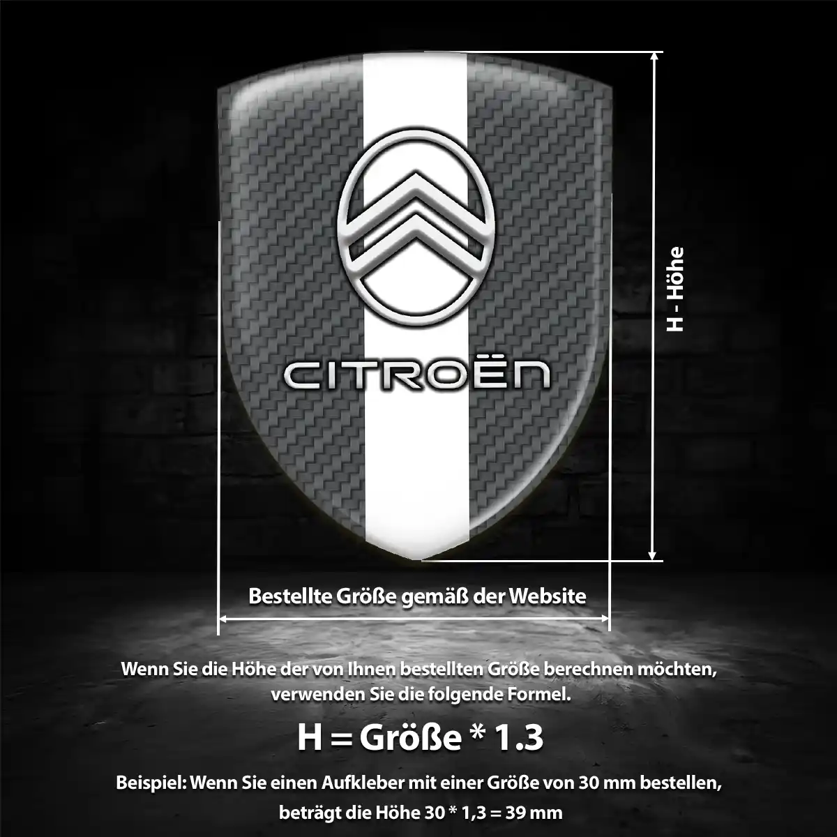 Citroen Emblem Aufkleber Modernes Design
