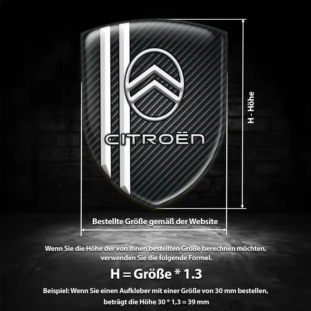 Citroen Emblem Aufkleber Stilvolles Design