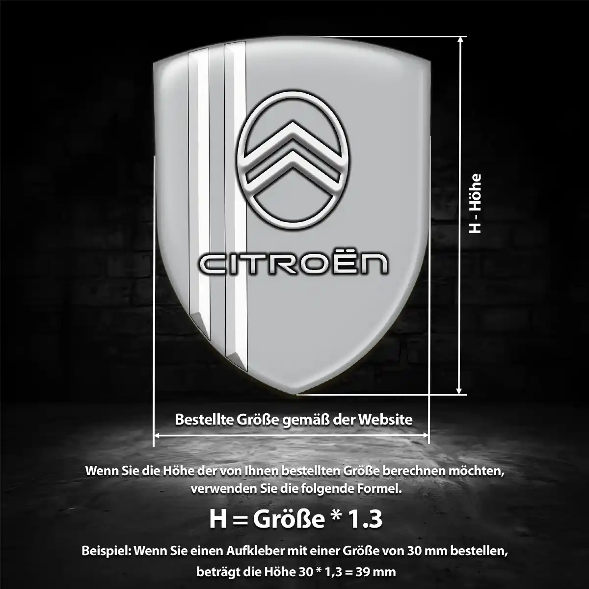 Citroen Emblem Aufkleber Wappen Anspruchsvolles Design