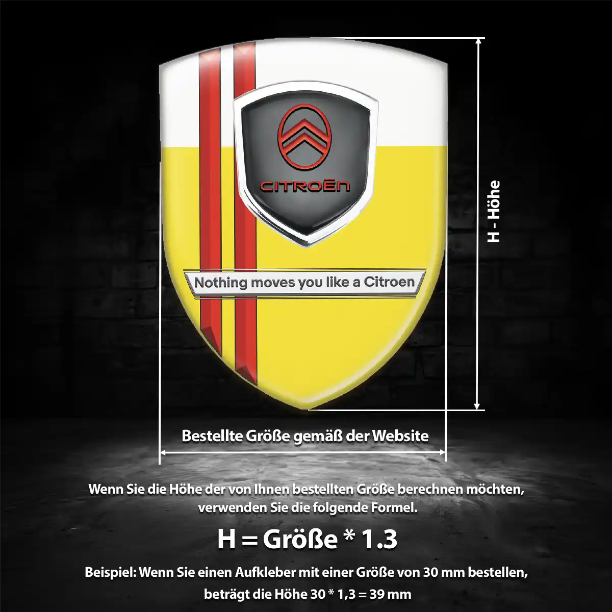 Citroen Emblem Aufkleber Wappen Auto Edles Design