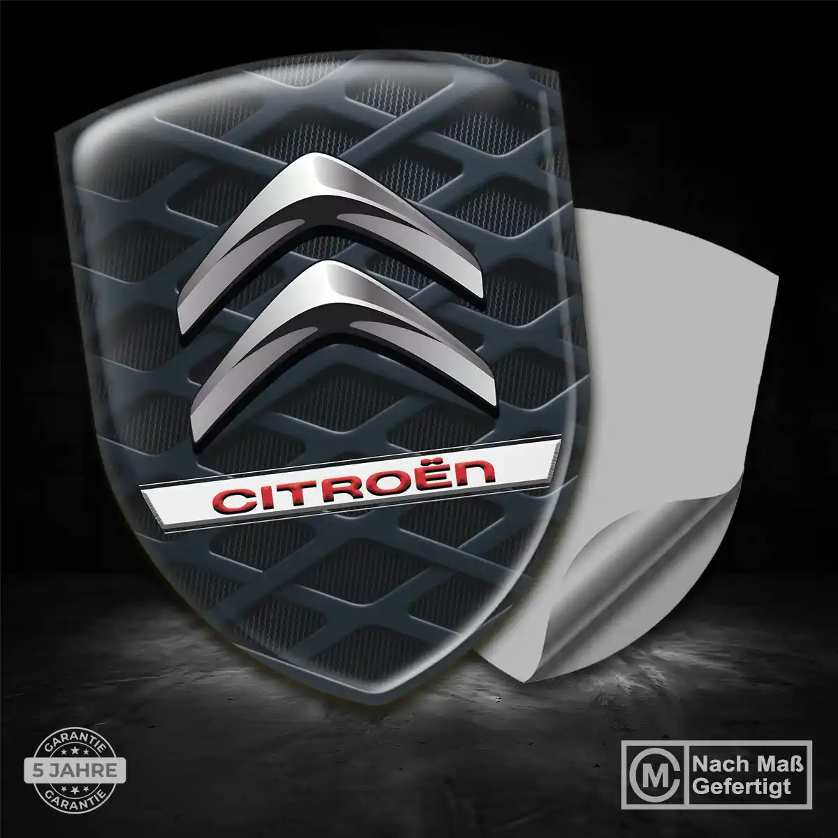 Citroen Emblem Aufkleber Wappen Auto Premium-Edition