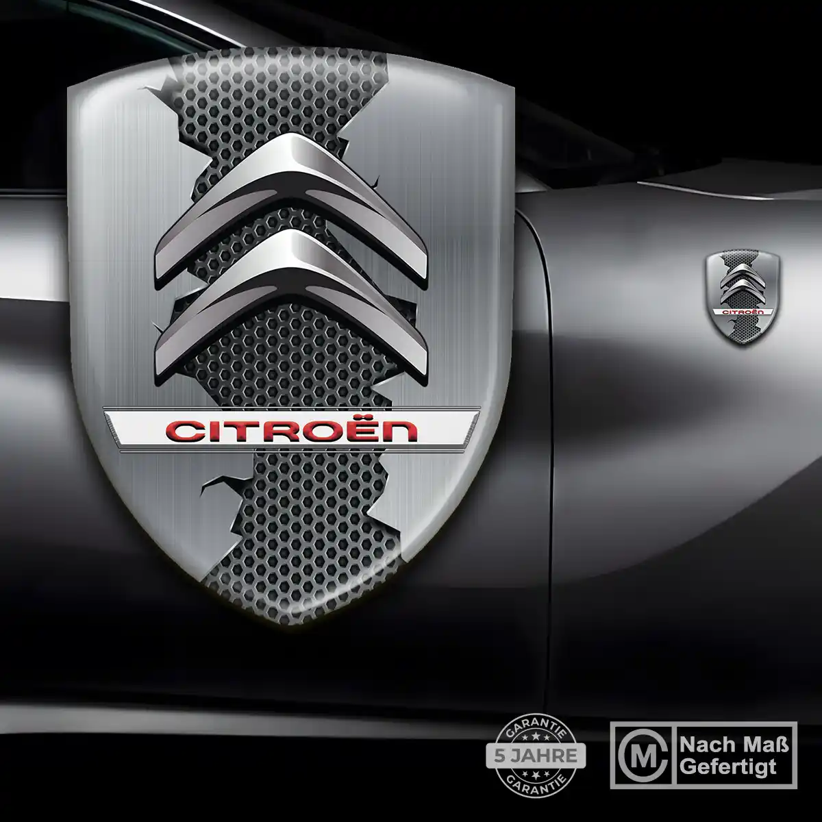 Citroen Emblem Aufkleber Wappen Interieurdesign