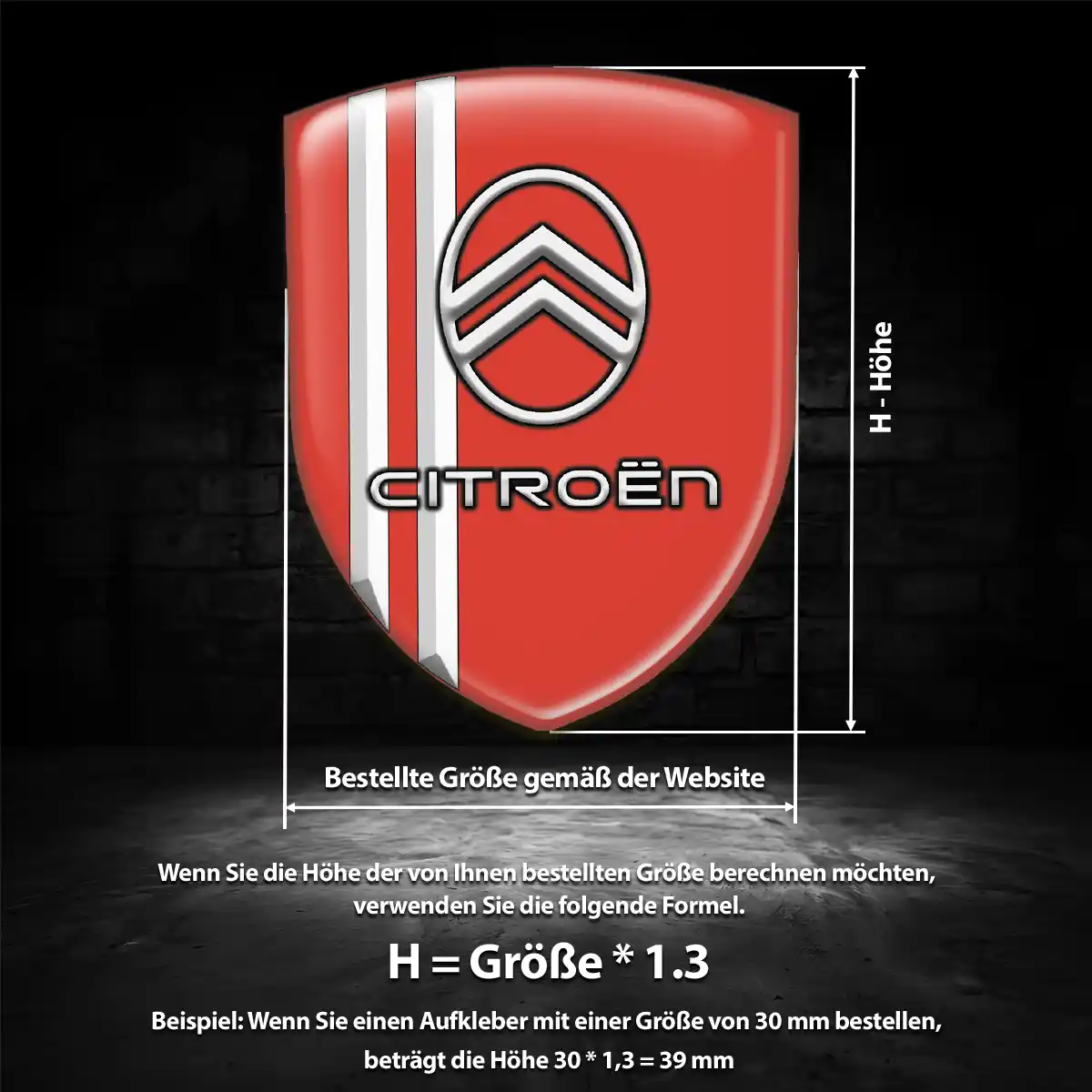 Citroen Emblem Aufkleber Wappen Modernes Design