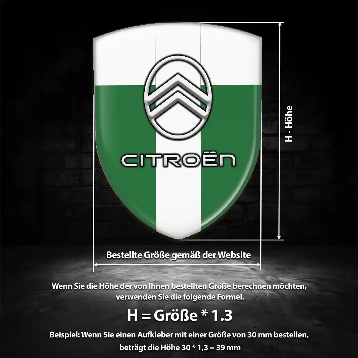 Citroen Emblem Aufkleber Wappen Premiumqualität