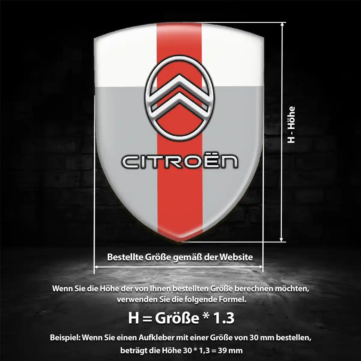 Citroen Emblem Auto Edles Design