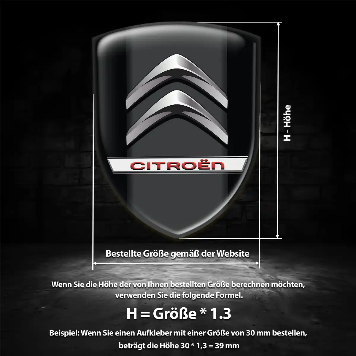 Citroen Emblem Erstklassige Qualität