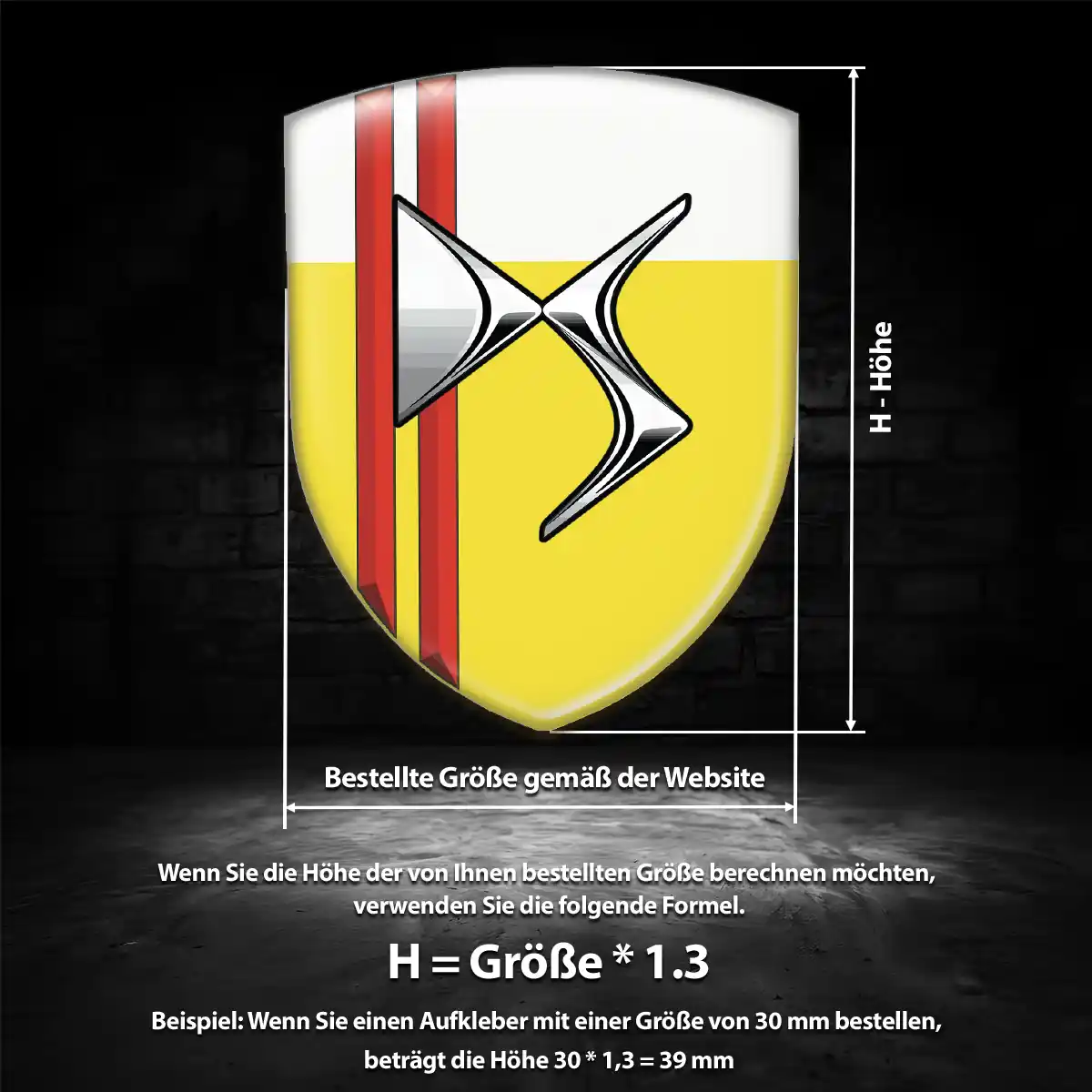 Citroen Emblem Hochwertiges Harz