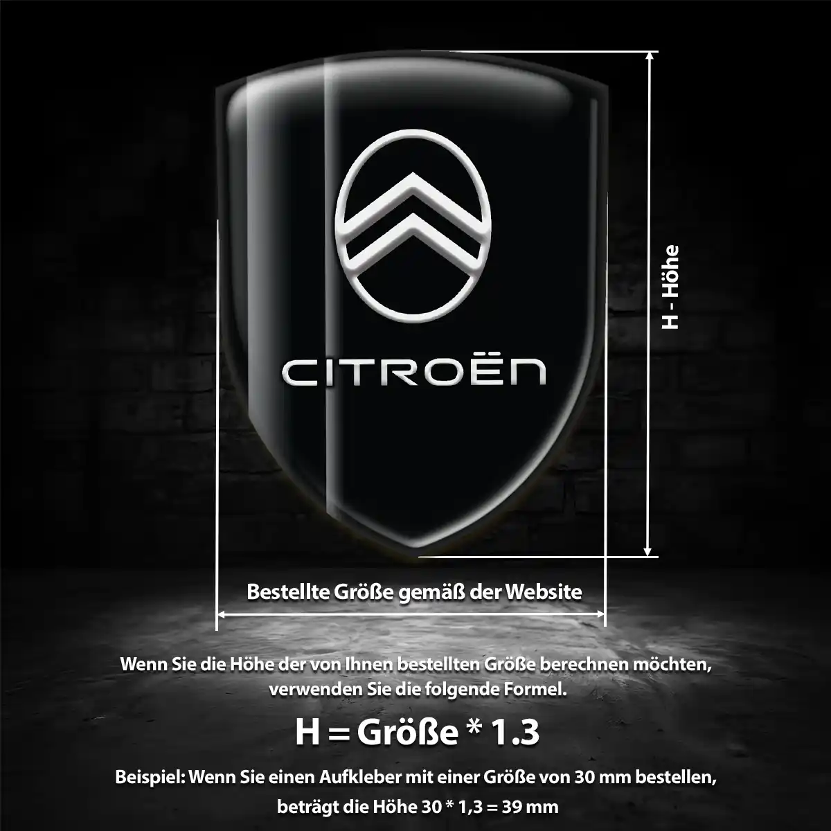 Citroen Emblem Tuningfahrzeug