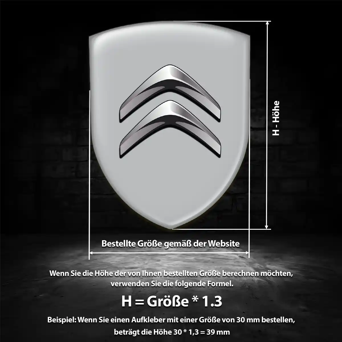 Citroen Emblem Wappen Aufkleber Auto Hohe Qualität