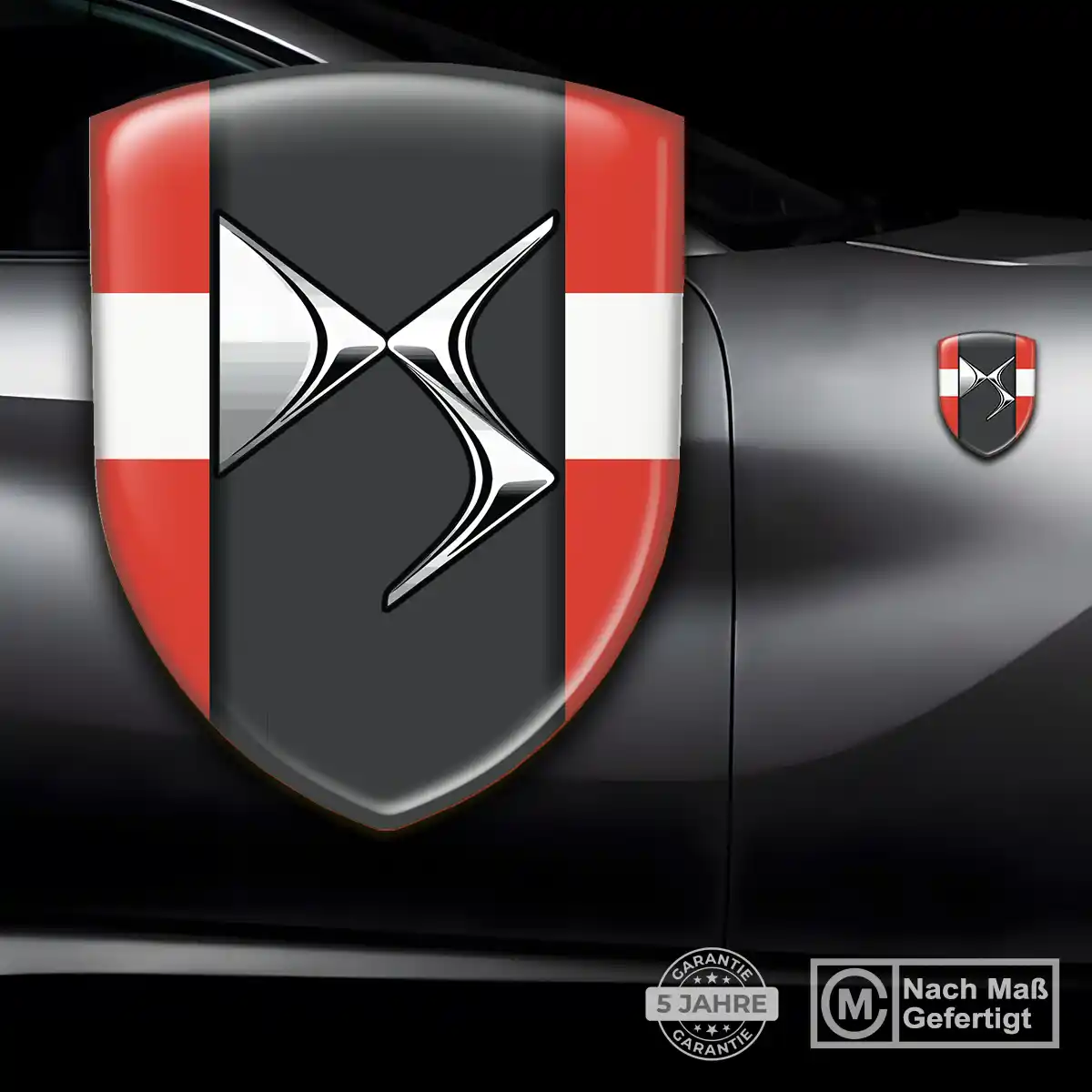 Citroen Emblem Wappen Aufkleber Auto Luxus-Edition