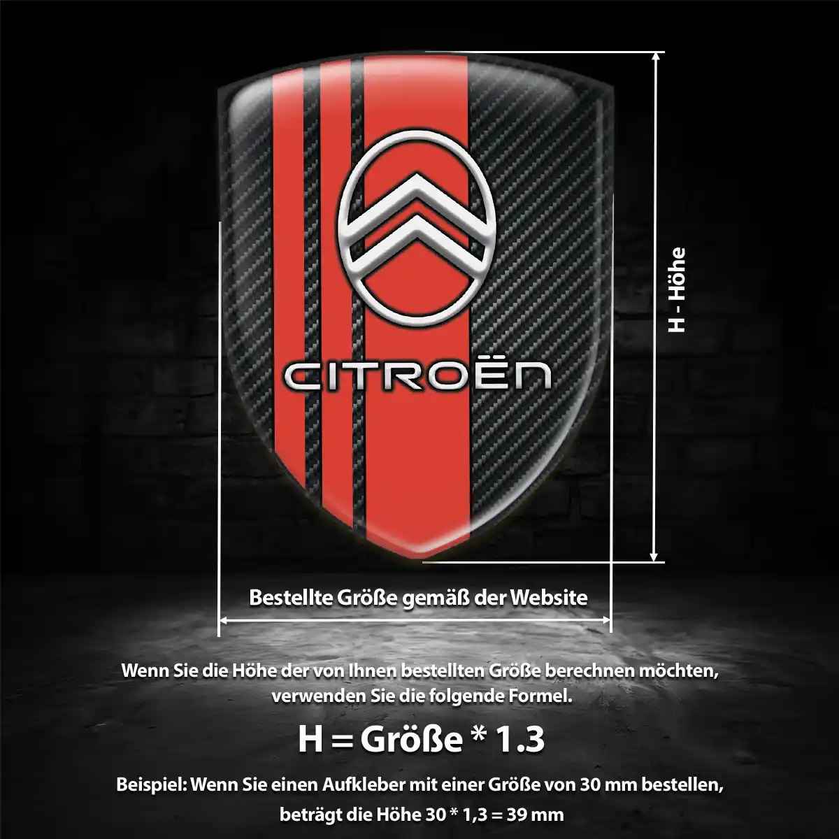 Citroen Emblem Wappen Aufkleber Auto Stilvolles Design