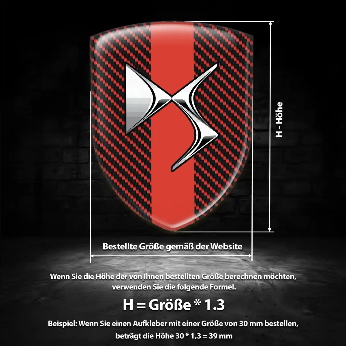 Citroen Emblem Wappen Aufkleber Hochwertiges Harz