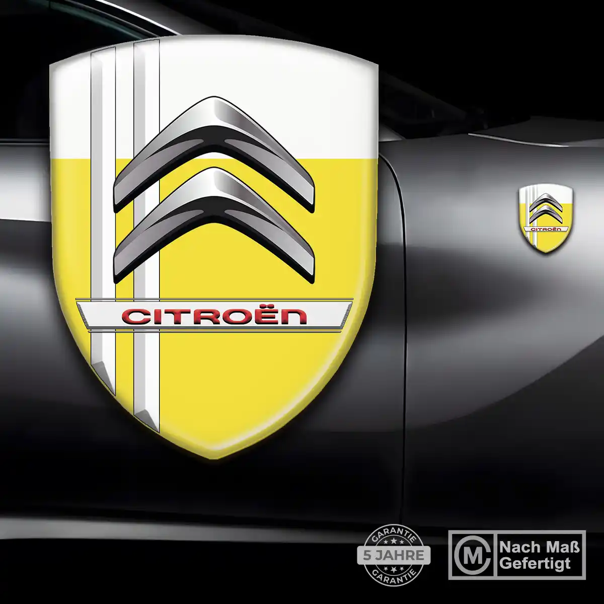 Citroen Emblem Wappen Aufkleber Interieurdesign