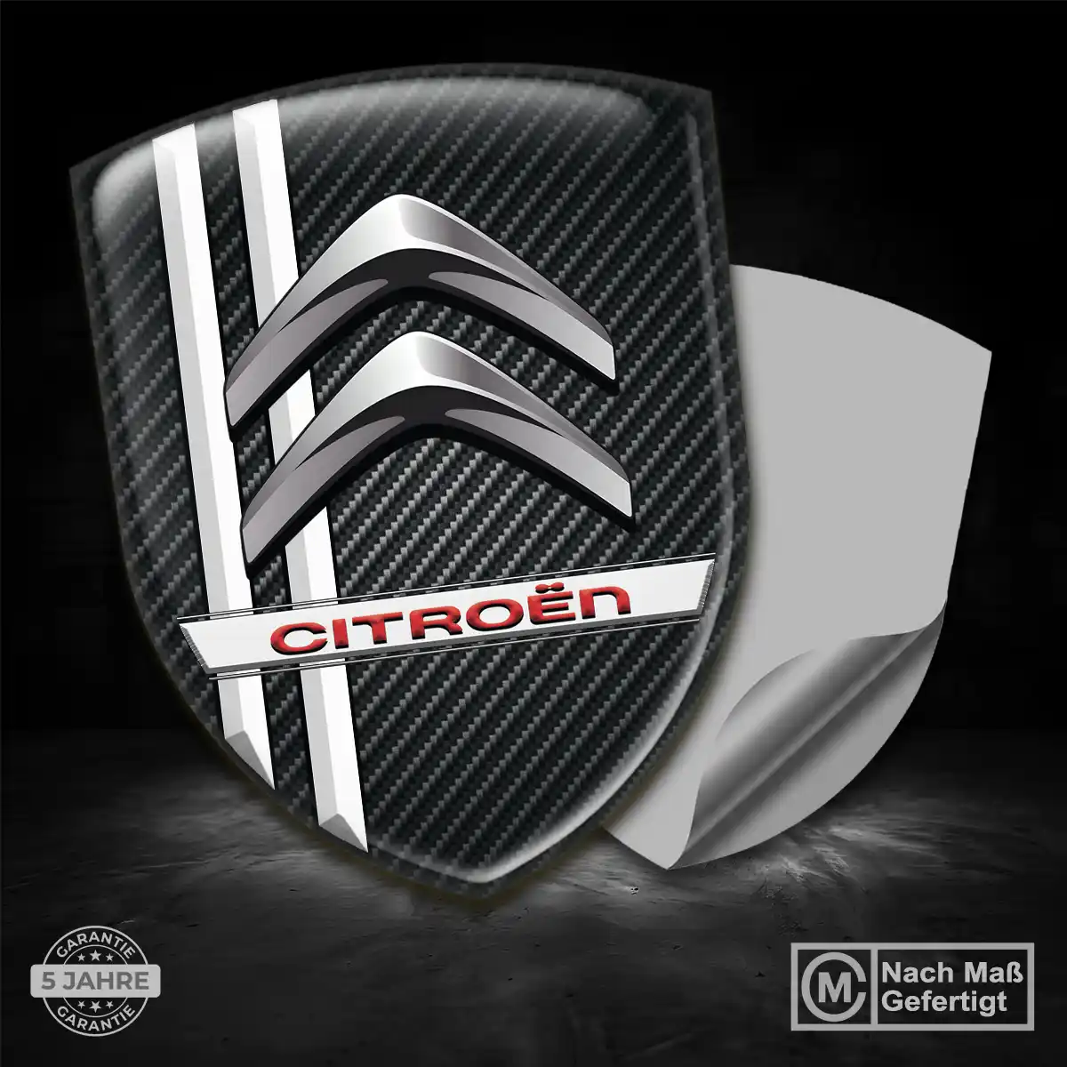 Citroen Emblem Wappen Aufkleber Luxus-Edition