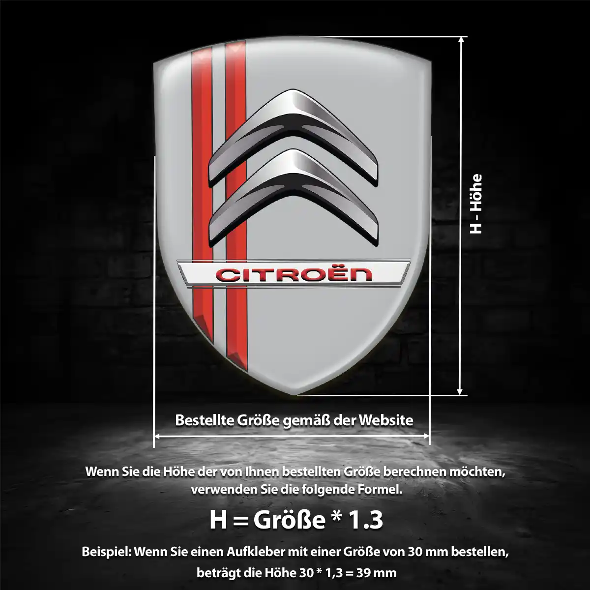 Citroen Embleme Auto Tuningfahrzeug