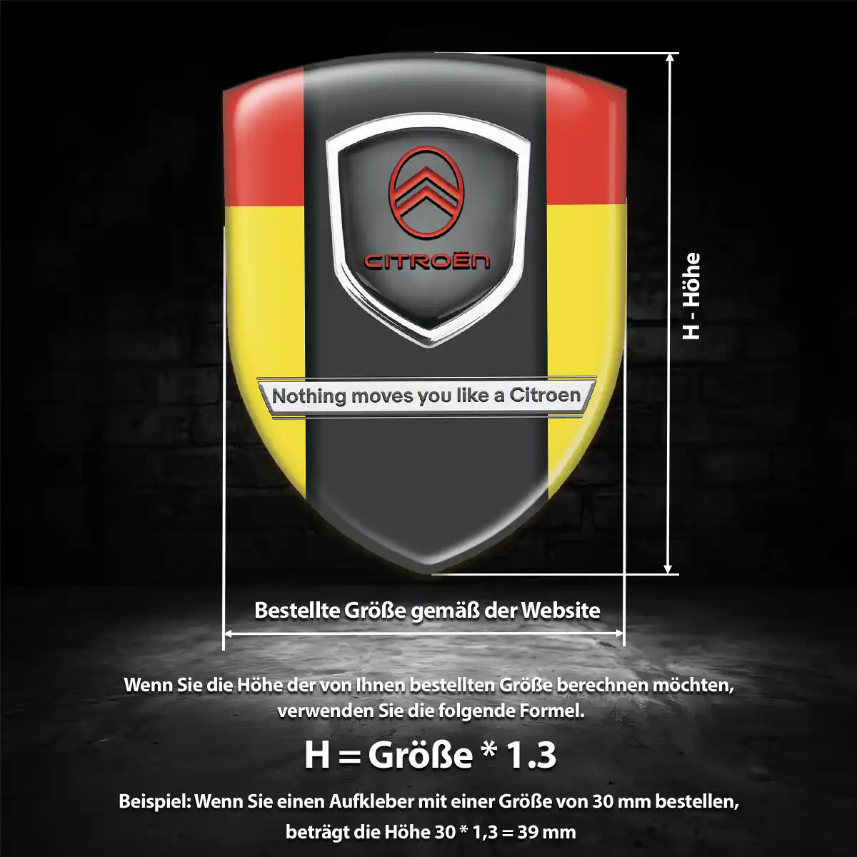 Citroen Embleme Silikon Aufkleber Anspruchsvolles Design
