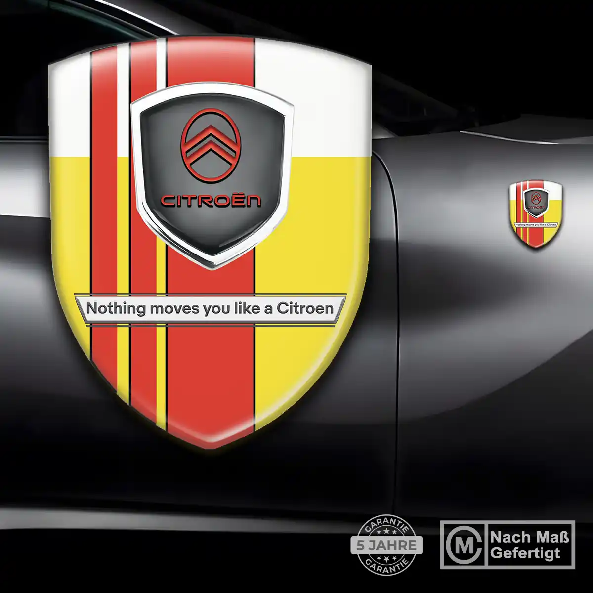 Citroen Embleme Silikon Aufkleber Auto Markenedition