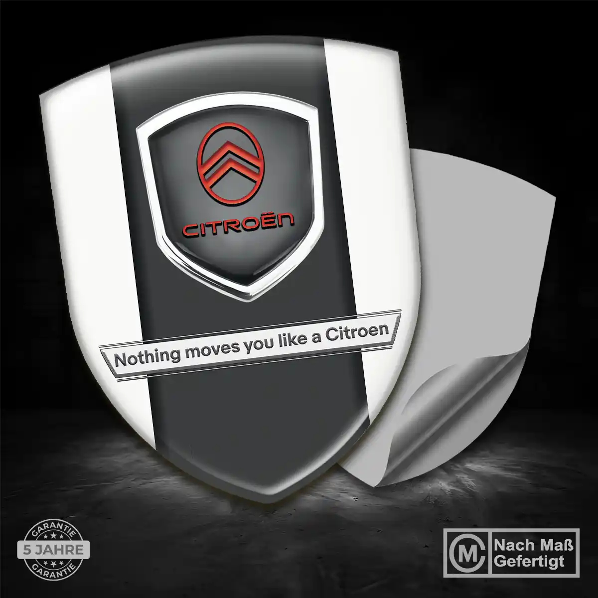 Citroen Embleme Silikon Aufkleber Edles Design