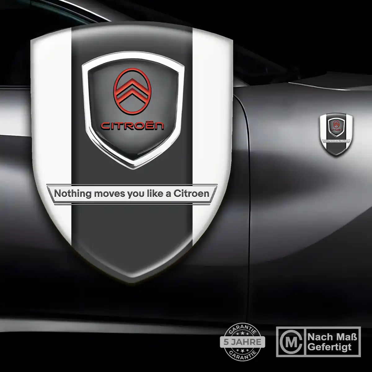 Citroen Embleme Silikon Aufkleber Edles Design