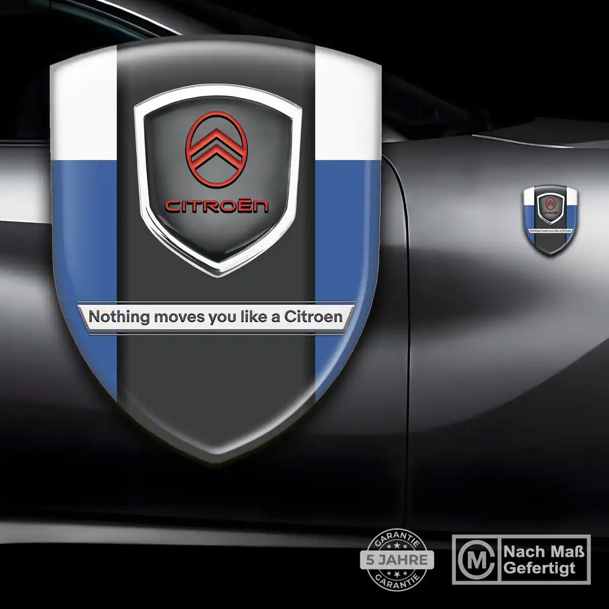 Citroen Embleme Silikon Aufkleber Limitierte Auflage