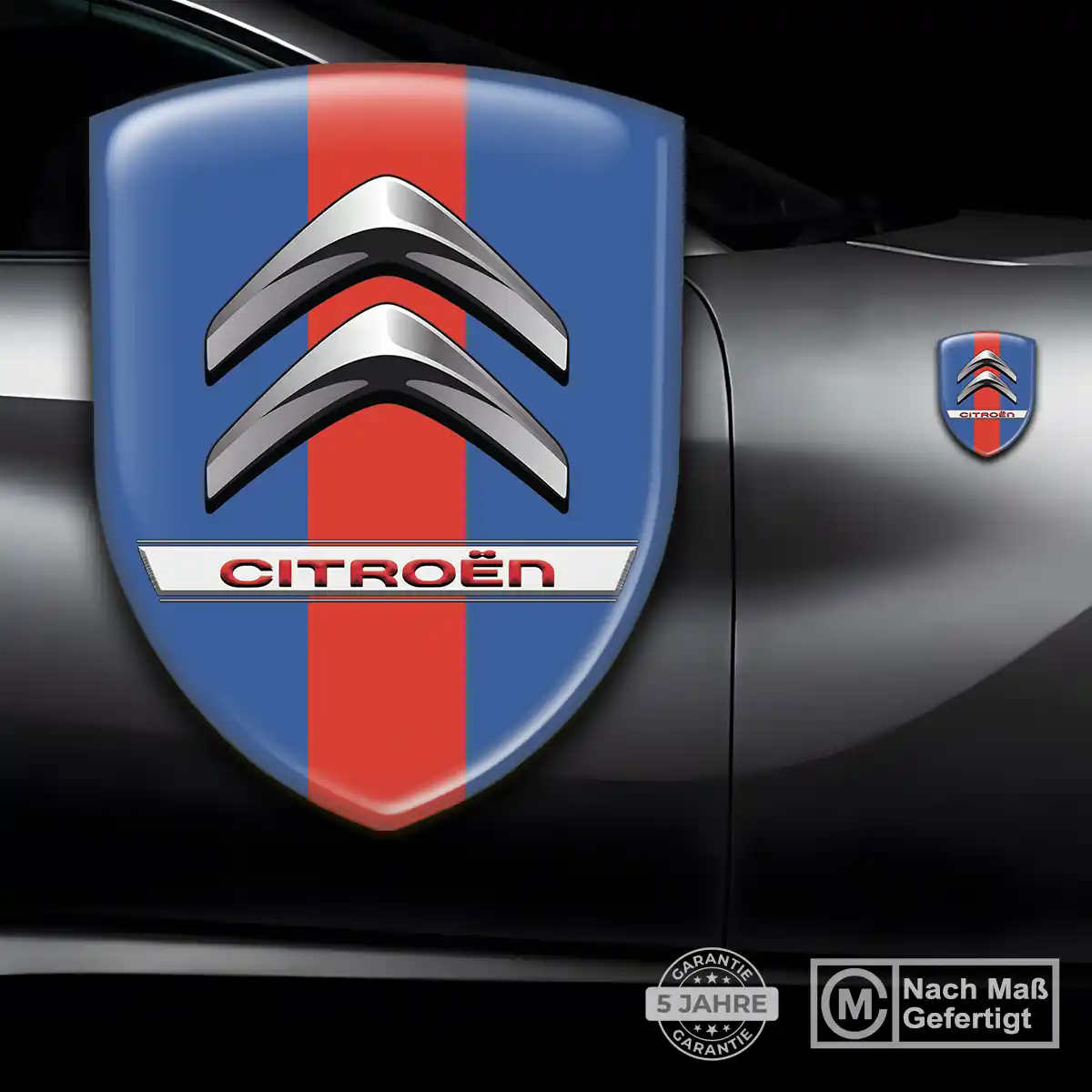 Citroen Embleme Silikon Aufkleber Luxus-Edition