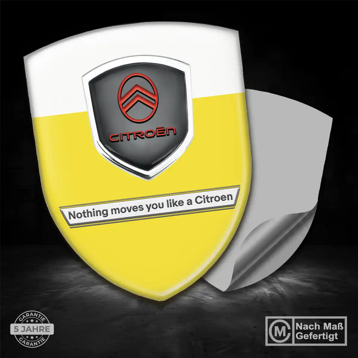 Citroen Embleme Silikon Aufkleber Markenedition