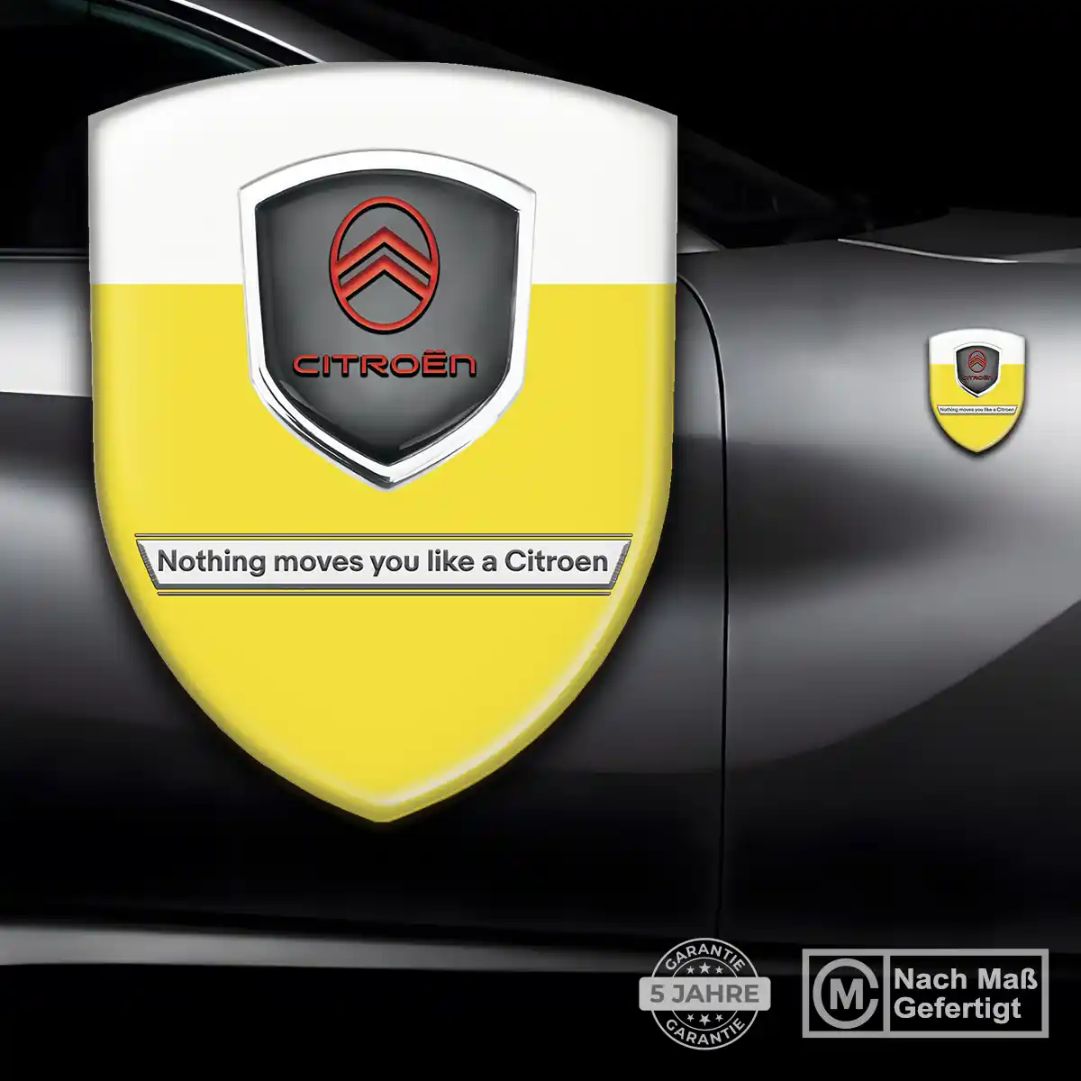 Citroen Embleme Silikon Aufkleber Markenedition