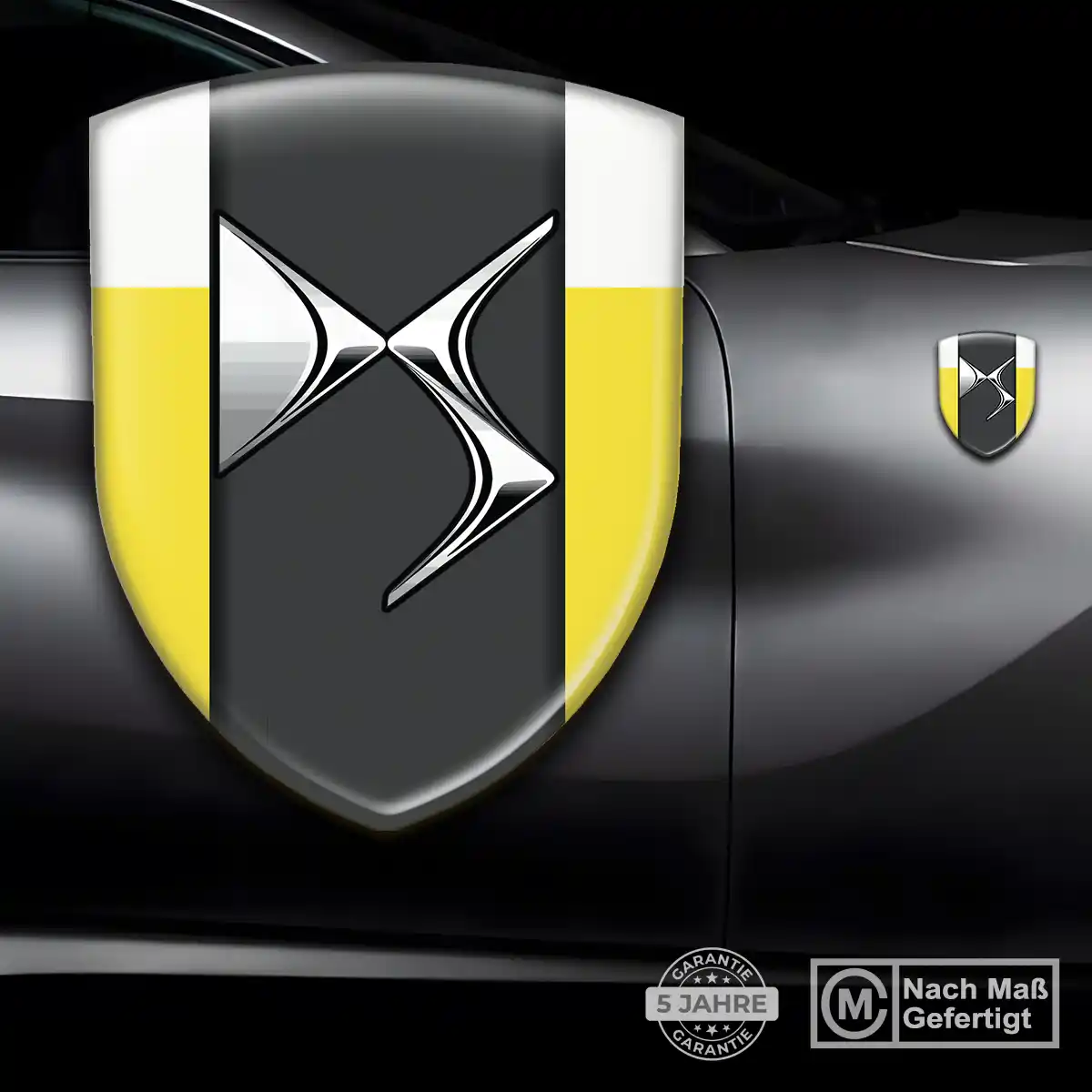 Citroen Embleme Silikon Aufkleber Tuningfahrzeug