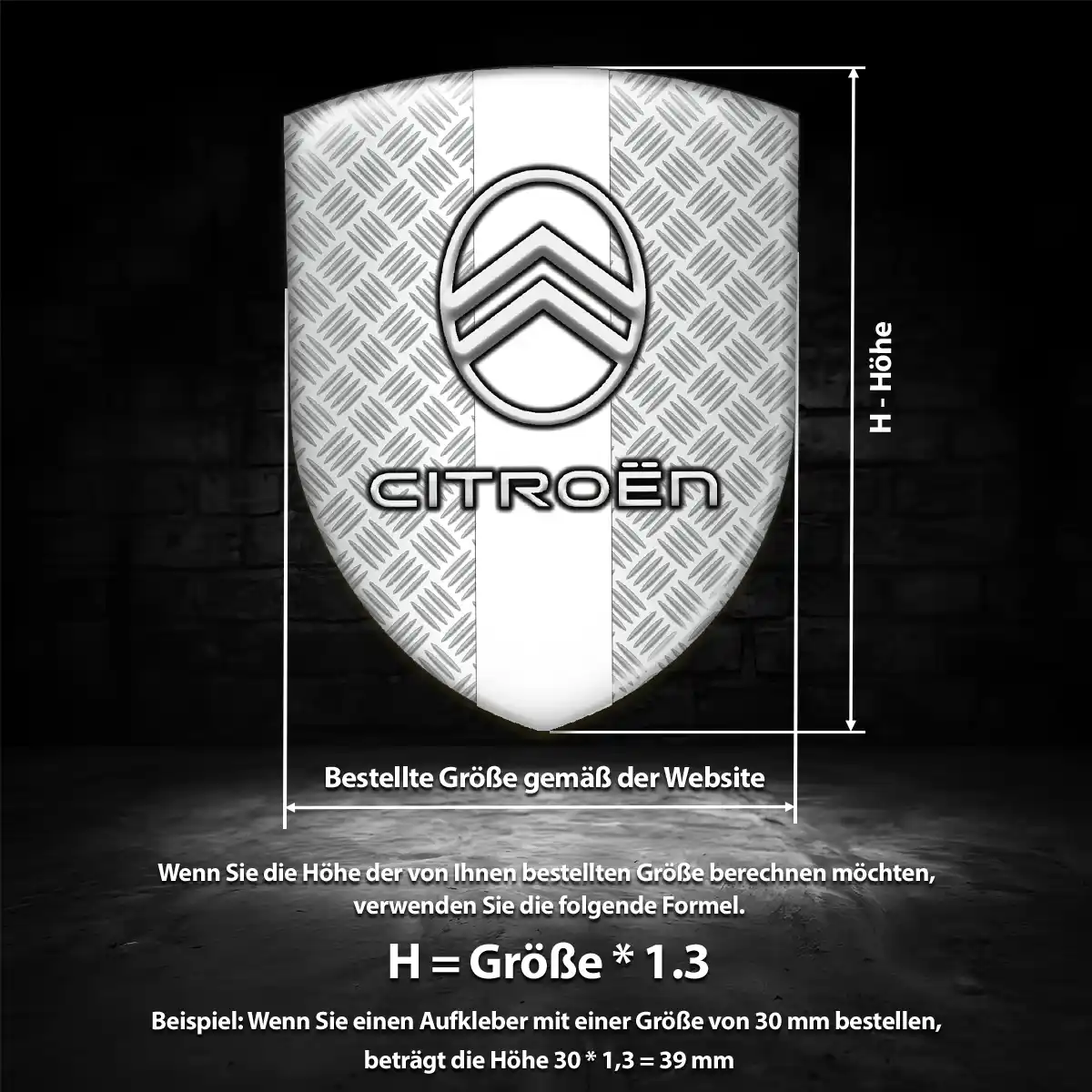 Citroen Silikon Aufkleber Anspruchsvolles Design