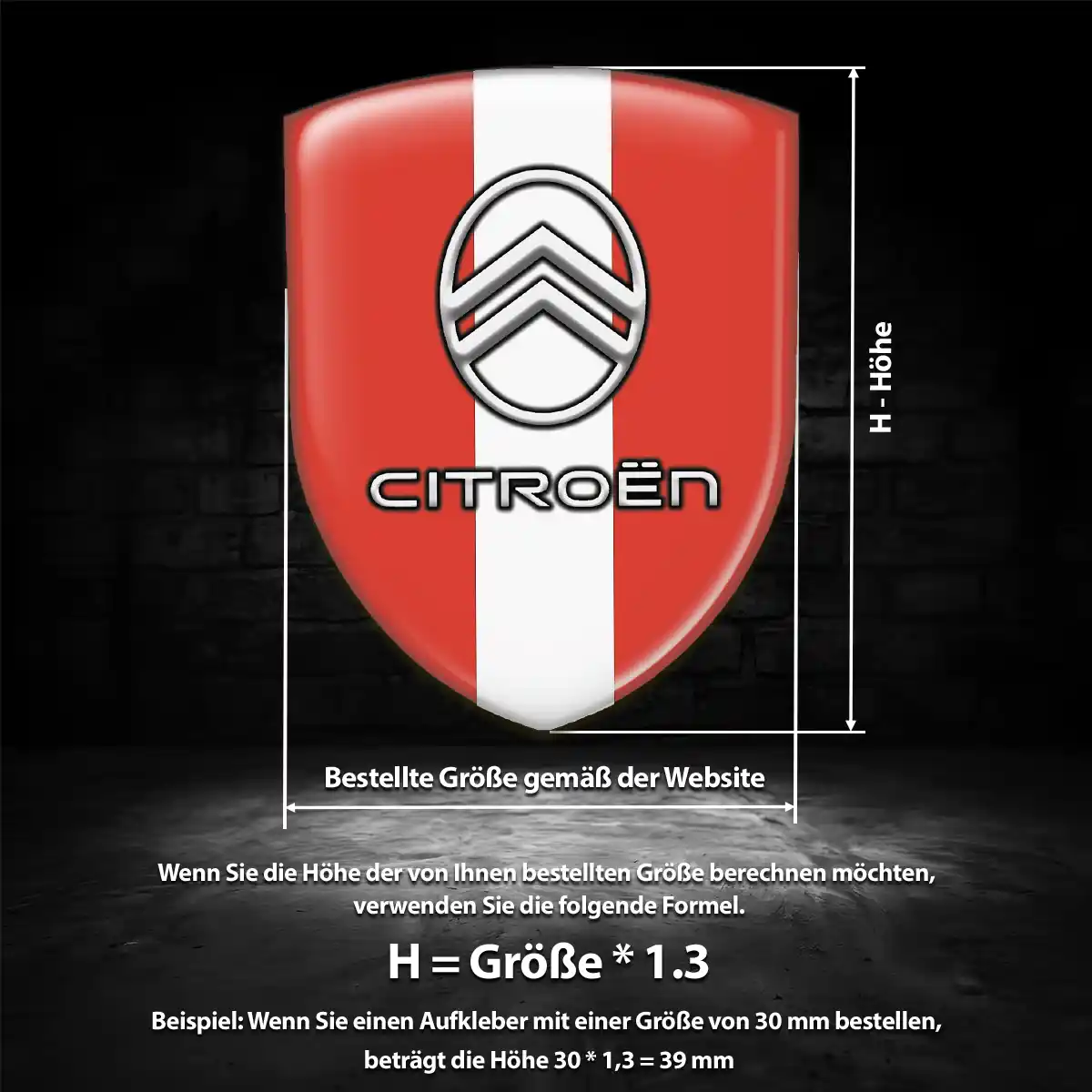 Citroen Silikon Aufkleber Auto Hohe Qualität