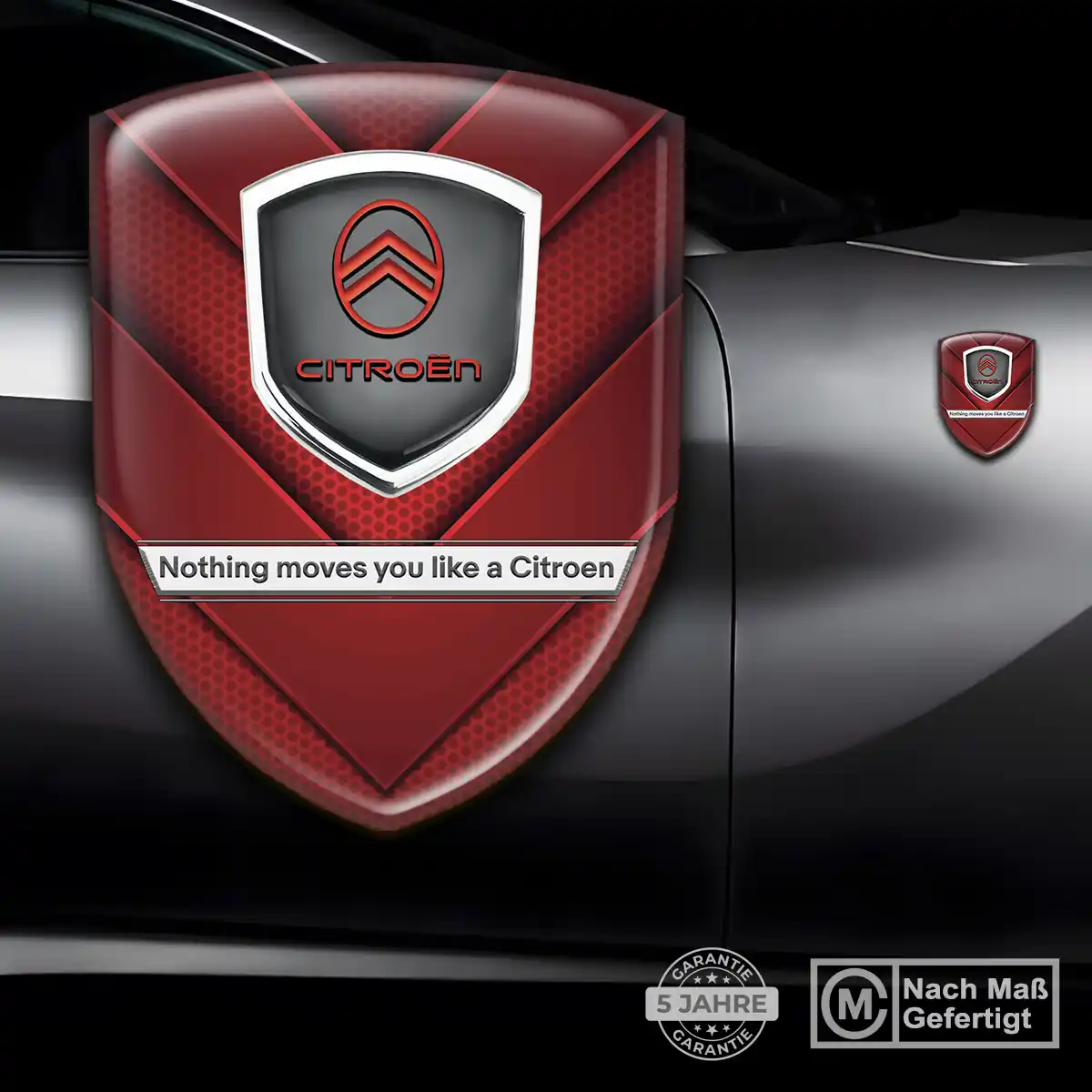 Citroen Silikon Aufkleber Embleme Auto Edles Design
