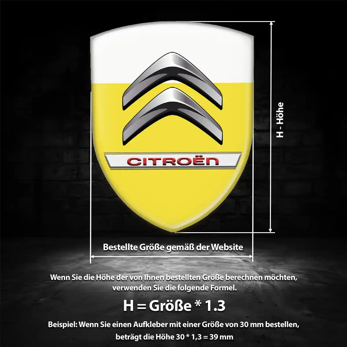 Citroen Silikon Aufkleber Embleme Auto Limitierte Auflage