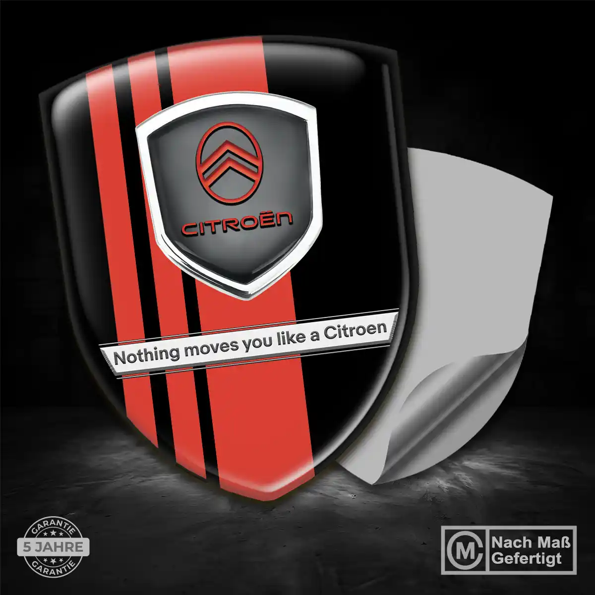 Citroen Silikon Aufkleber Embleme Auto Markenedition