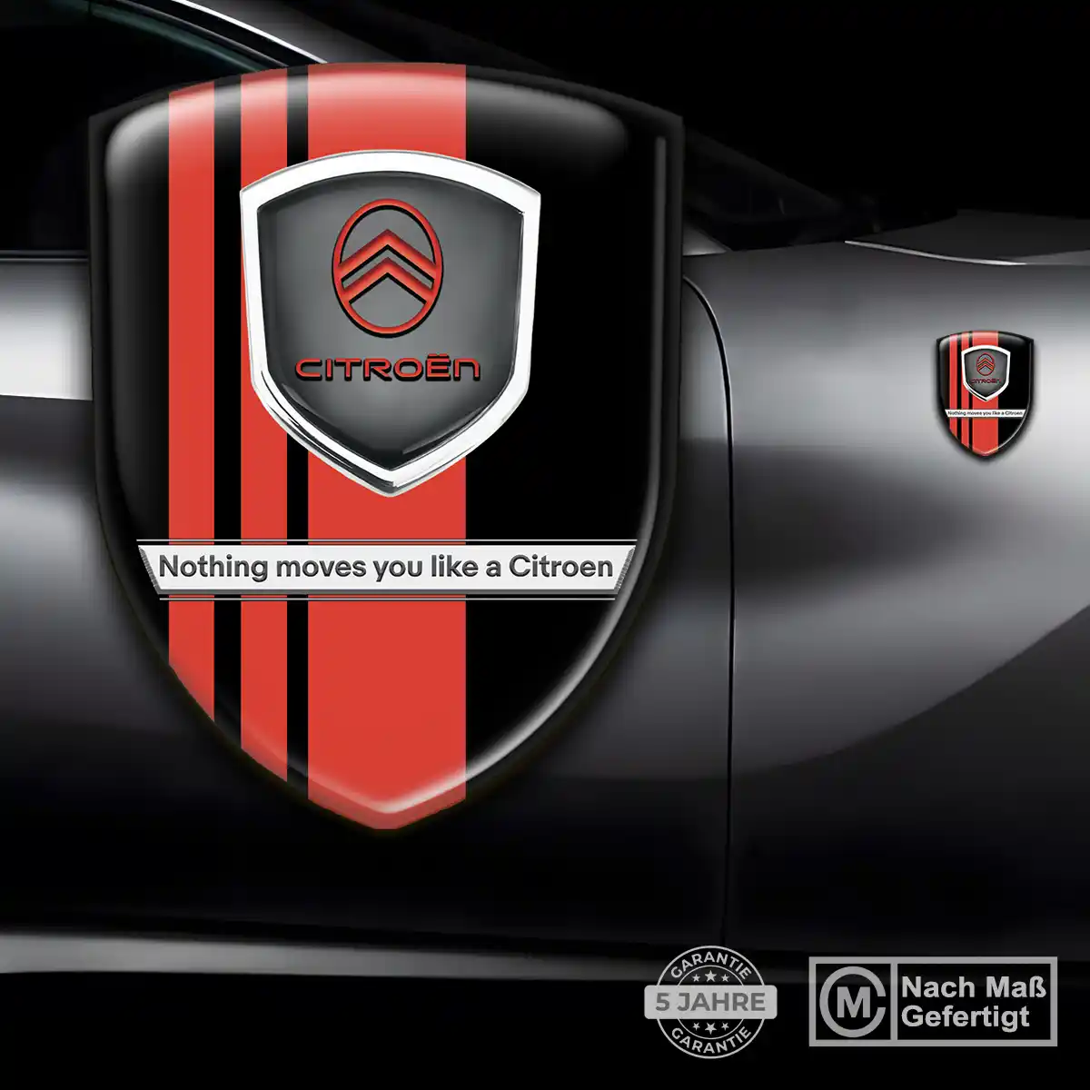 Citroen Silikon Aufkleber Embleme Auto Markenedition
