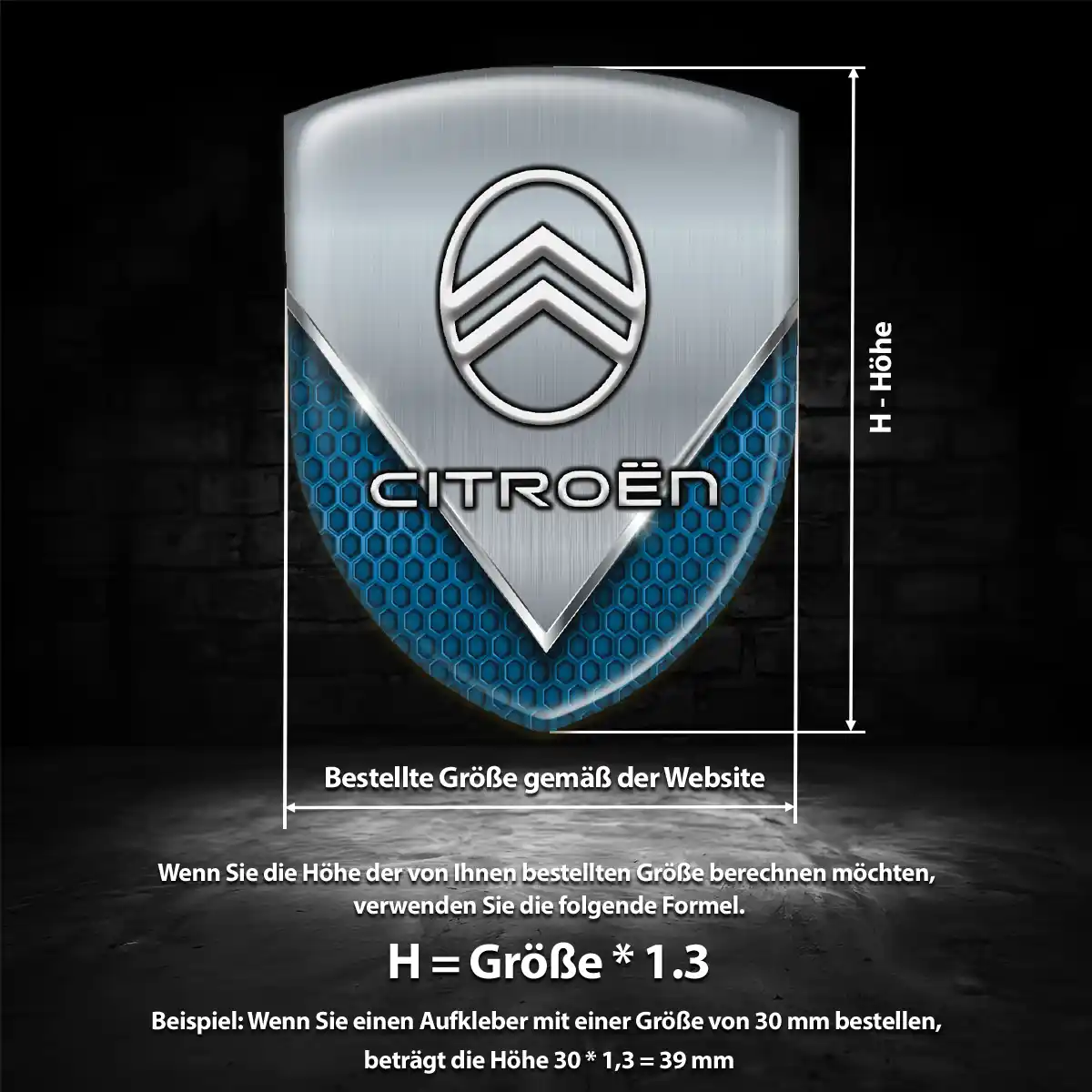 Citroen Silikon Aufkleber Embleme Auto Modernes Design