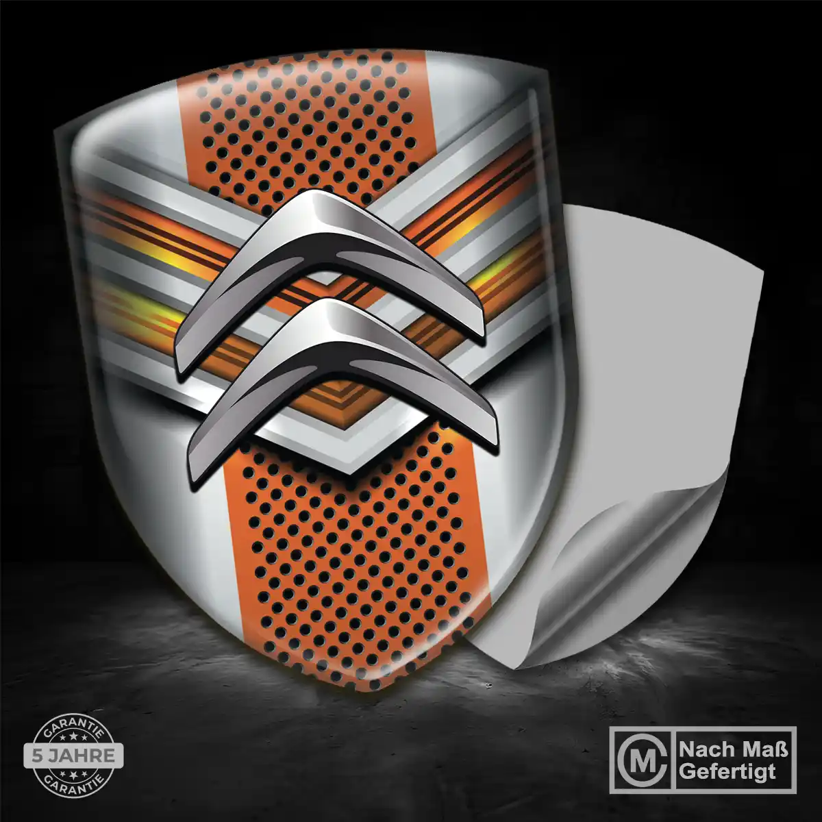 Citroen Silikon Aufkleber Embleme Edles Design