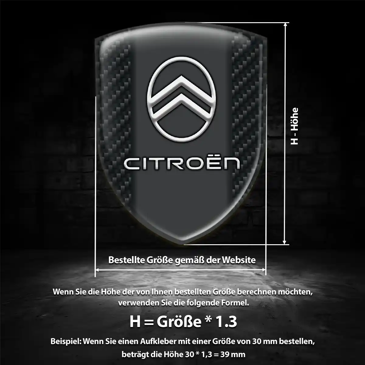 Citroen Silikon Aufkleber Embleme Limitierte Auflage