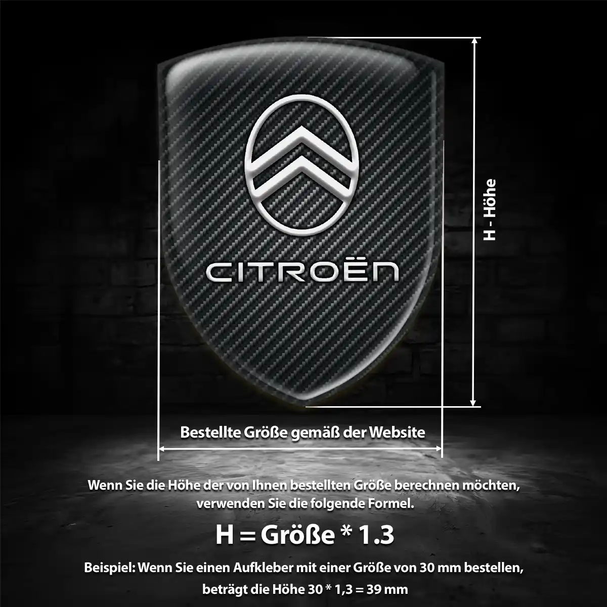Citroen Silikon Aufkleber Stilvolles Design