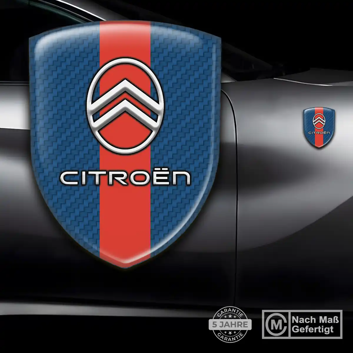 Citroen Silikon Aufkleber Wappen Auto Elegantes Design