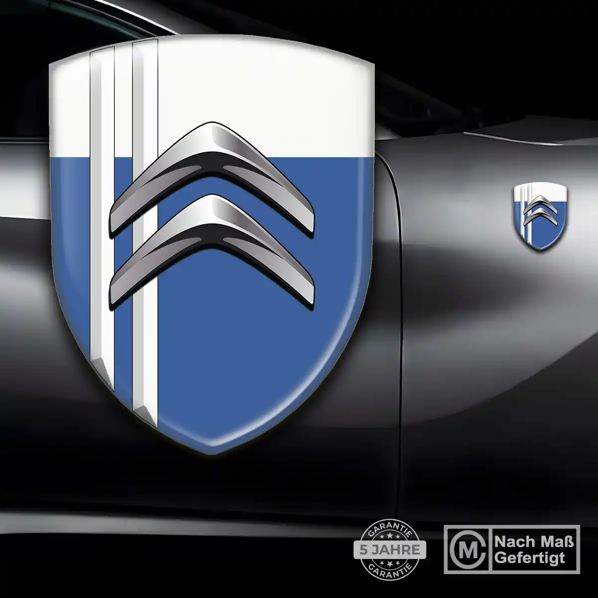 Citroen Silikon Aufkleber Wappen Auto Exterieurdesign