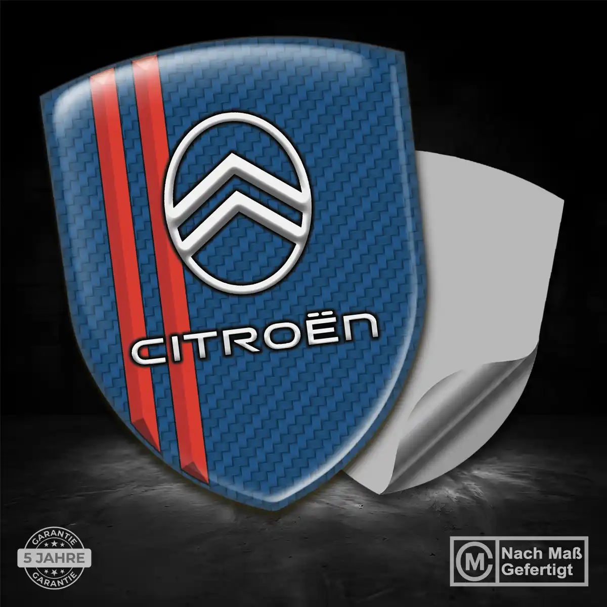 Citroen Silikon Aufkleber Wappen Auto Markenedition