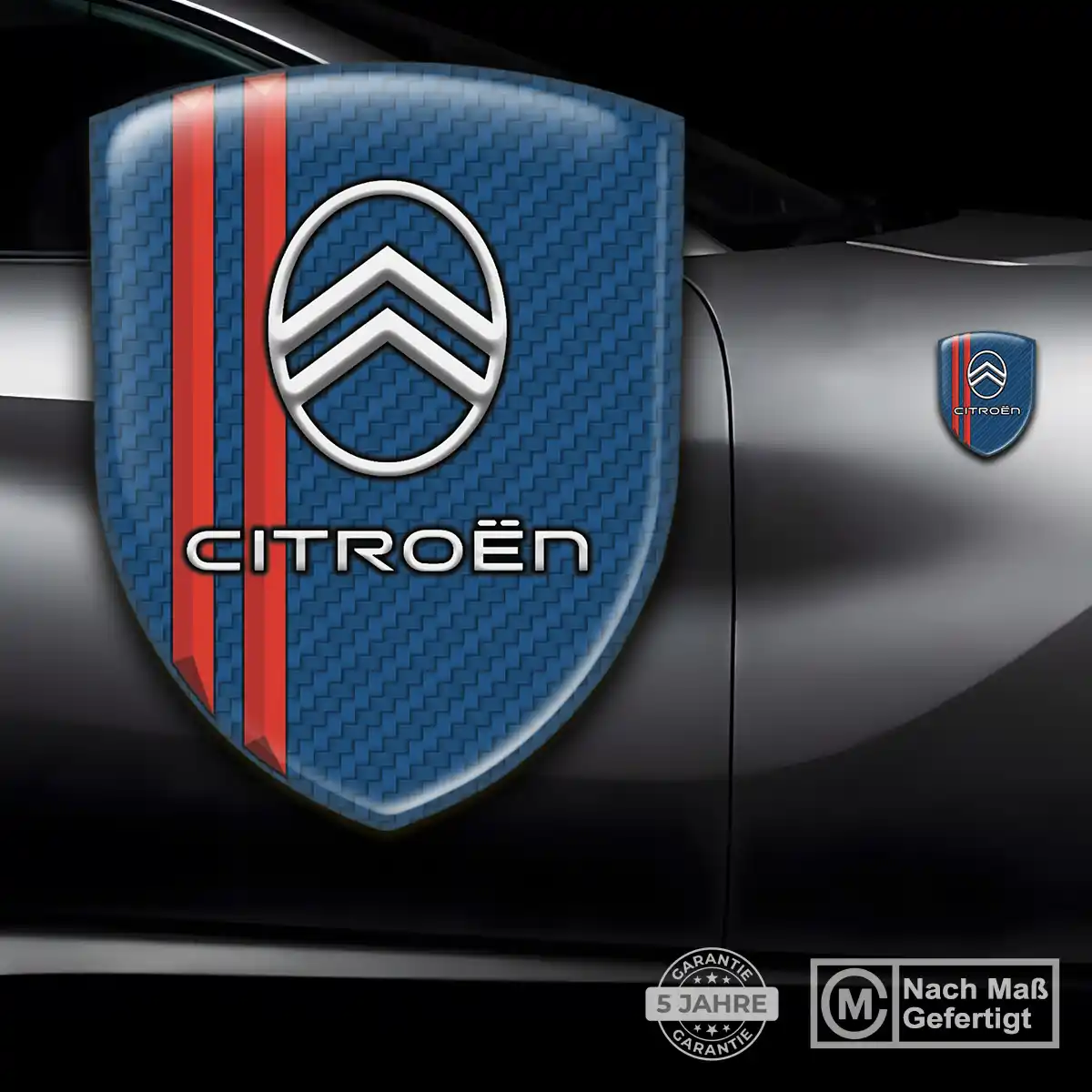Citroen Silikon Aufkleber Wappen Auto Markenedition