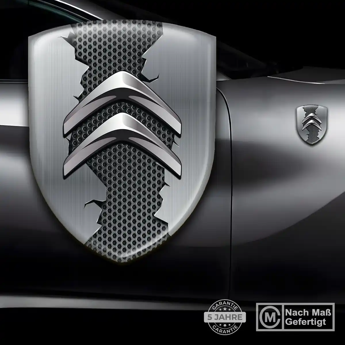 Citroen Silikon Aufkleber Wappen Auto Modernes Design