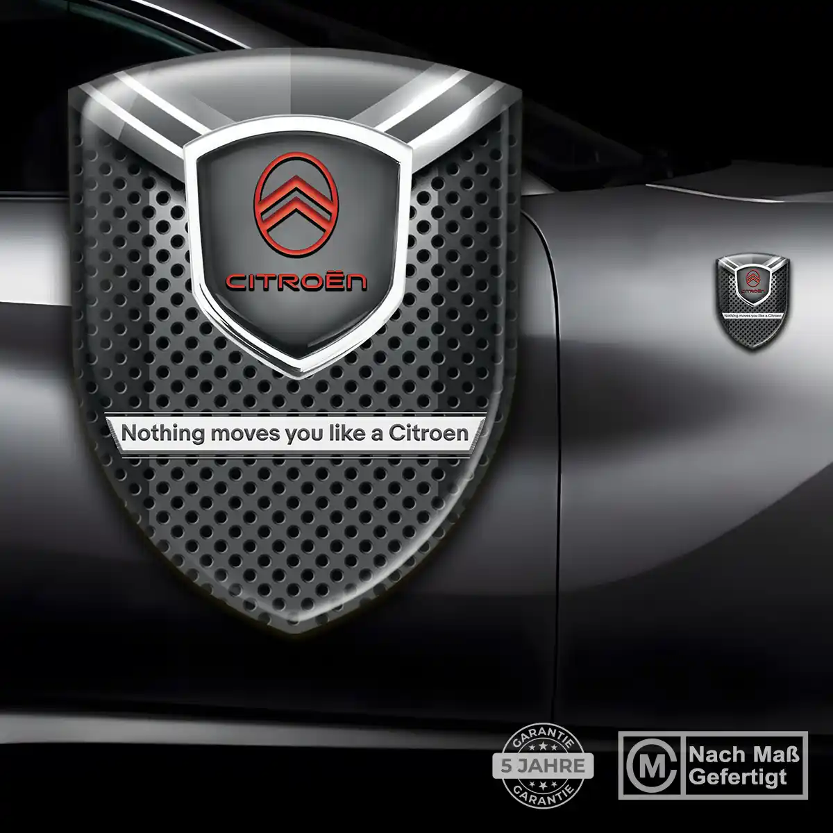 Citroen Silikon Aufkleber Wappen Edles Design