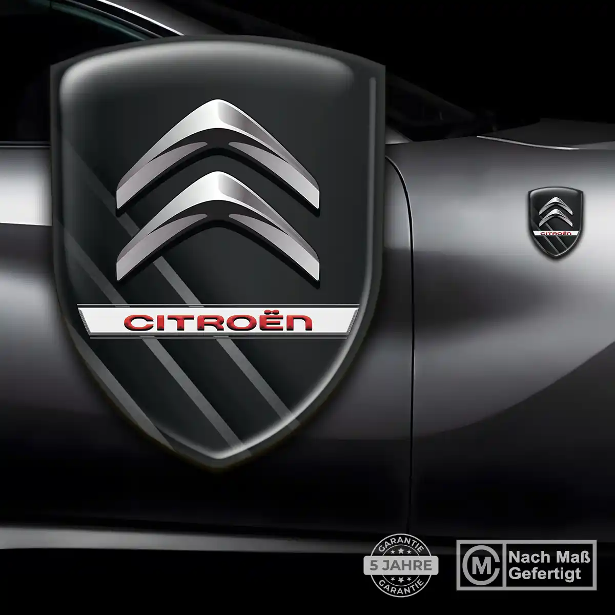 Citroen Silikon Aufkleber Wappen Elegantes Design