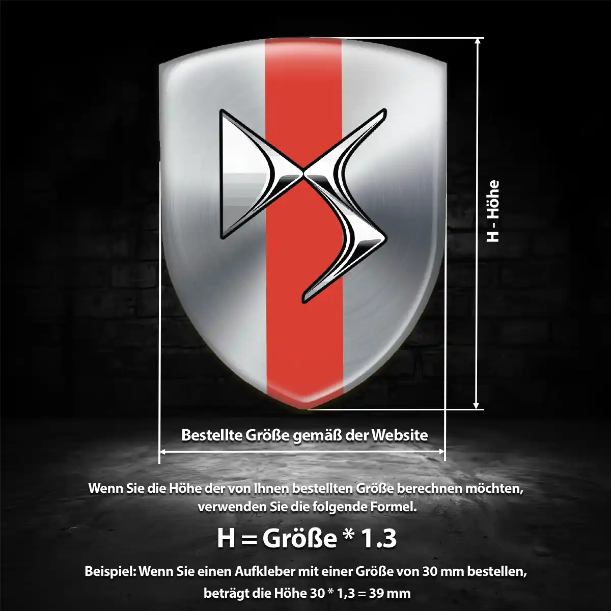Citroen Silikon Aufkleber Wappen Hochwertiges Harz