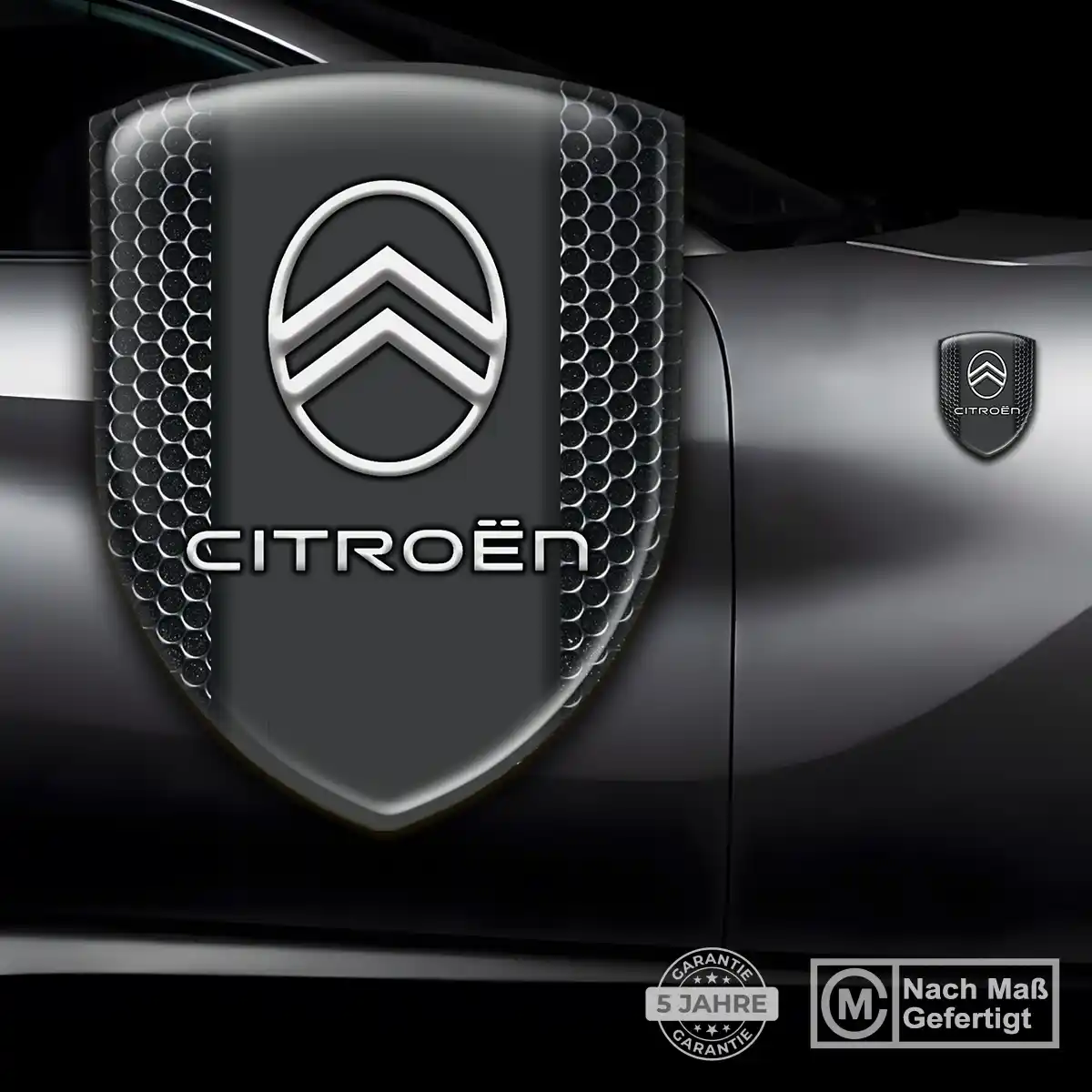 Citroen Silikon Aufkleber Wappen Premium-Edition