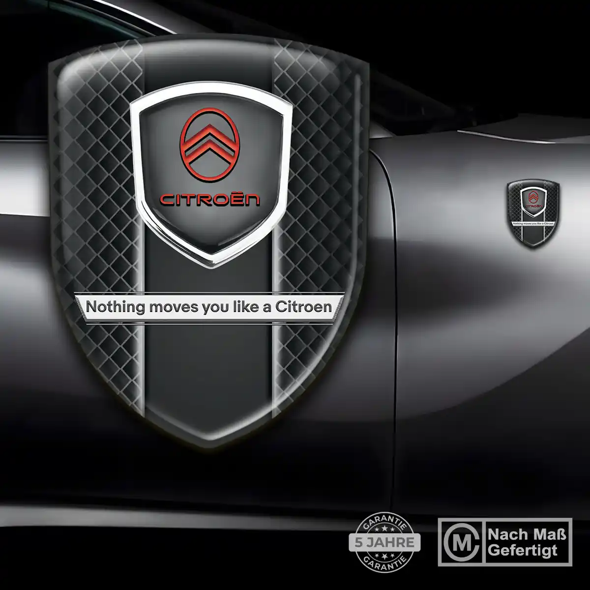 Citroen Silikon Aufkleber Wappen Premiumqualität