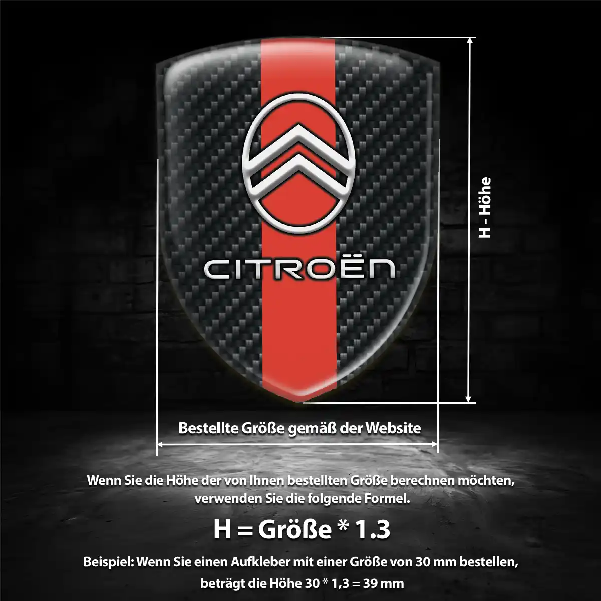 Citroen Wappen Aufkleber Ausdrucksstarkes Design